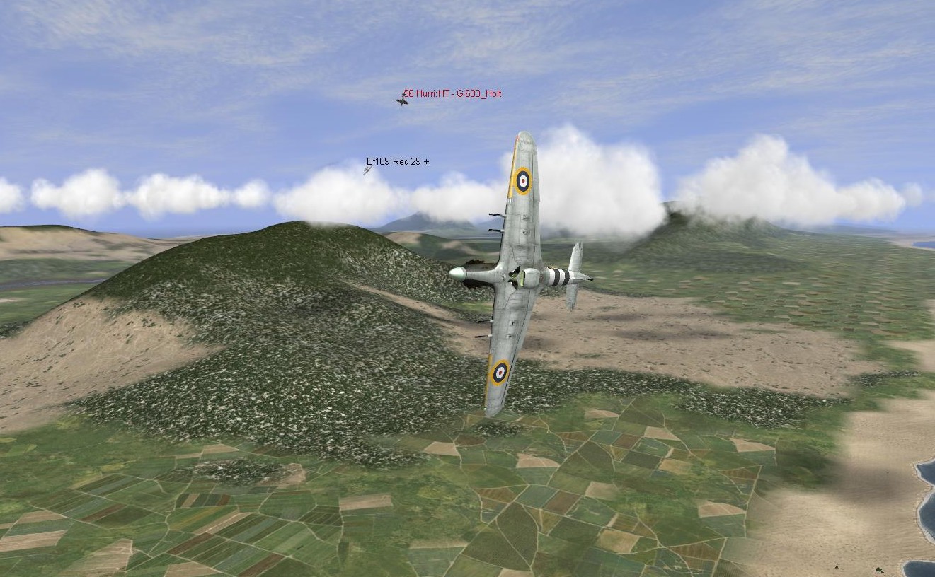 Hurri vs Bf 109